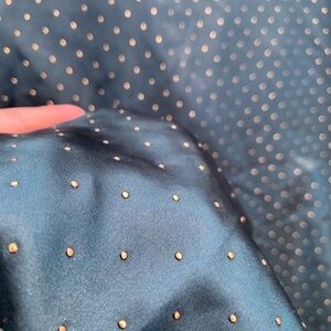 Lilac & London XL 16/18 Women's Satin Green Button Down Pajama Short Set Studded